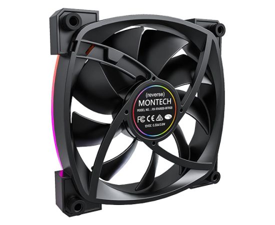 CASE FAN 140MM/RX140 PWM BLACK MONTECH Korpusu dzesēšana