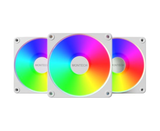 CASE FAN 120MM GF120R V2/ARGB PWM 3I1 (W) MONTECH Korpusu dzesēšana