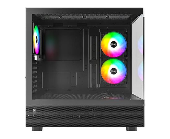 Case MONTECH XR MidiTower Not included ATX MicroATX MiniITX Colour Black XR(B) Datoru korpusi