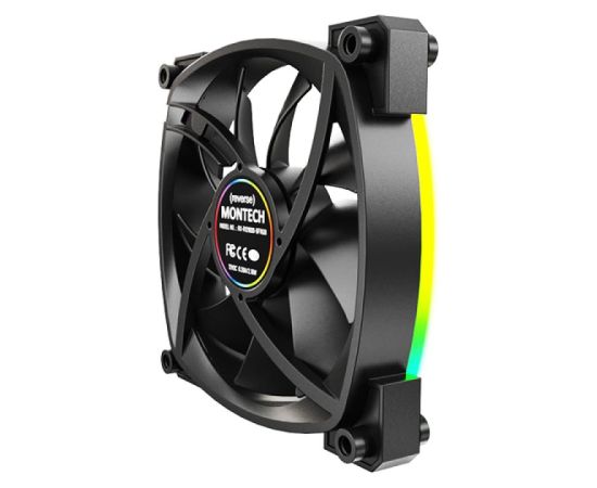 CASE FAN 120MM/RX120 PWM BLACK MONTECH Korpusu dzesēšana