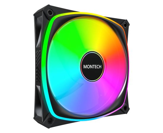 CASE FAN 120MM/RX120 PRO BLACK 3 IN 1 MONTECH Korpusu dzesēšana