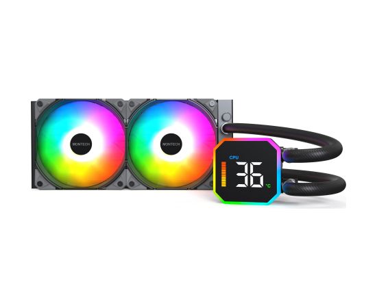 CPU COOLER MULTI SOCKET BLACK/HYPERFLOW DIGITAL 240 MONTECH Procesoru dzesēšana