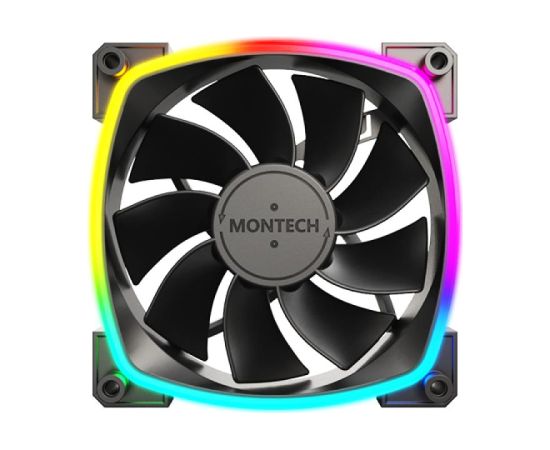 CASE FAN 120MM/RX120 PWM BLACK 3 IN 1 MONTECH Korpusu dzesēšana