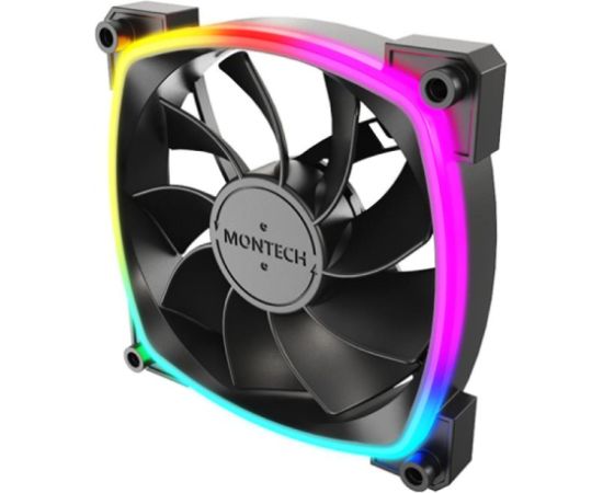 CASE FAN 120MM/RX120 PWM BLACK 3 IN 1 MONTECH Korpusu dzesēšana