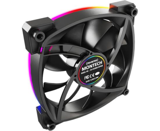 CASE FAN 120MM/RX120 PWM BLACK 3 IN 1 MONTECH Korpusu dzesēšana