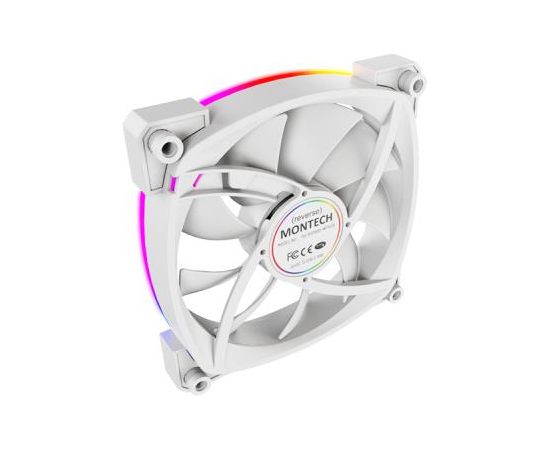 CASE FAN 120MM/RX120 PWM WHITE 3 IN 1 MONTECH Korpusu dzesēšana