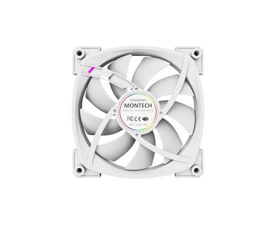 CASE FAN 120MM/RX120 PWM WHITE 3 IN 1 MONTECH Korpusu dzesēšana