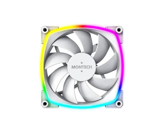 CASE FAN 120MM/AX120 PWM WHITE 3 IN 1 MONTECH Korpusu dzesēšana