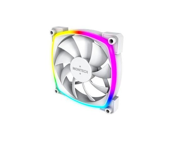 CASE FAN 120MM/AX120 PWM WHITE 3 IN 1 MONTECH Korpusu dzesēšana