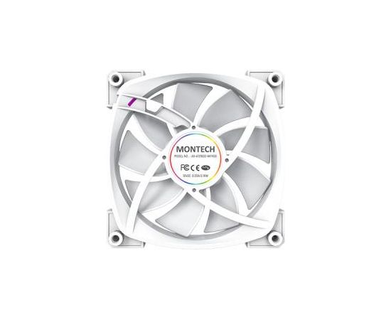 CASE FAN 120MM/AX120 PWM WHITE 3 IN 1 MONTECH Korpusu dzesēšana
