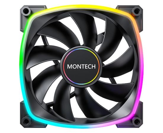 CASE FAN 140MM/AX140 PWM BLACK MONTECH Korpusu dzesēšana
