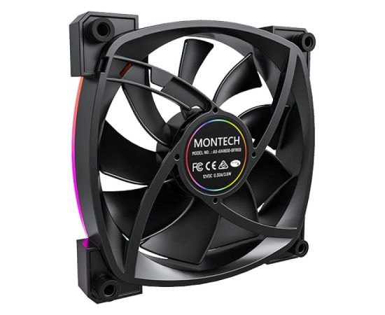 CASE FAN 140MM/AX140 PWM BLACK MONTECH Korpusu dzesēšana