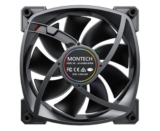 CASE FAN 140MM/AX140 PWM BLACK MONTECH Korpusu dzesēšana
