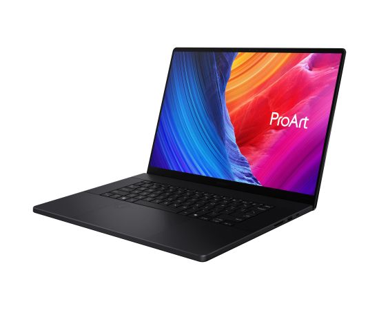 Notebook ASUS ProArt P16 H7606WP-RJ079X AMD Ryzen AI 9 HX370 2000 MHz 16" Touchscreen 2880x1800 RAM 64GB LPDDR5x SSD 2TB NVIDIA GeForce RTX 5070 8GB ENG Card Reader SD Windows 11 Pro Black Portatīvie datori