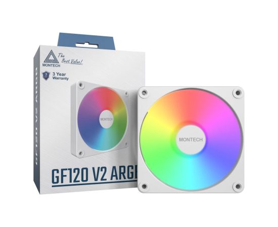 CASE FAN 120MM/GF120 V2 ARGB PWM (W) MONTECH Korpusu dzesēšana