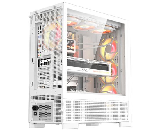DarkFlash AIRNOVA computer case (white) + 3 fans Корпуса
