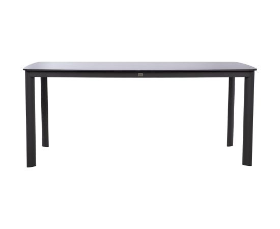 Galds BEIDA 180x90xH75cm, melns Dārza galdi