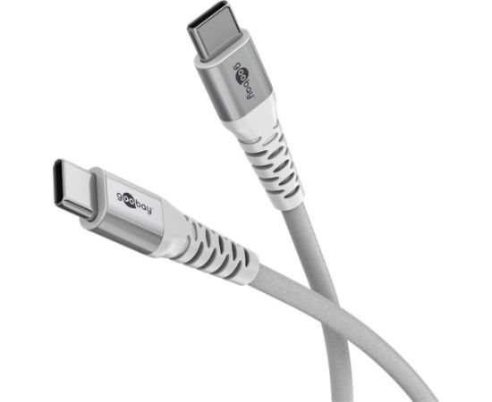 Goobay USB-C Supersoft Textile Cable with Metal Plugs 70194 Data USB kabeļi