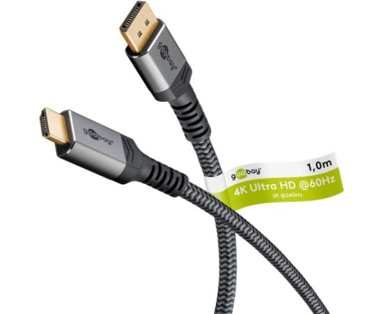 Goobay DisplayPort to HDMI Cable 65268 DisplayPort to HDMI Data USB kabeļi