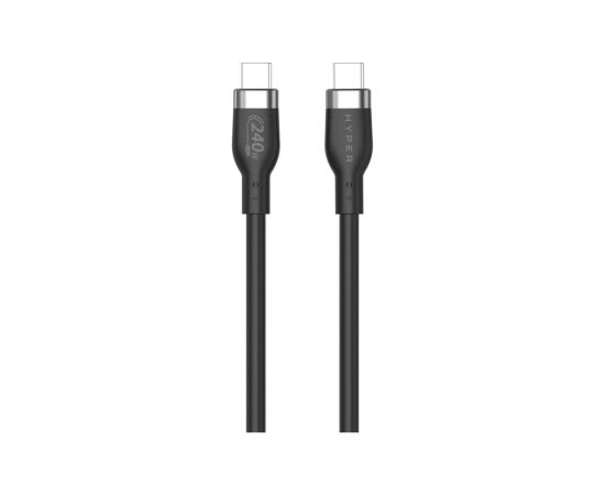 Hyper 1M Silicone 240W USB-C Charging Cable USB-C to USB-C Data USB kabeļi