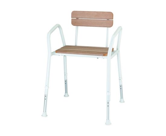 Sundo Wooden shower chair with backrest Jaunumi - Sports