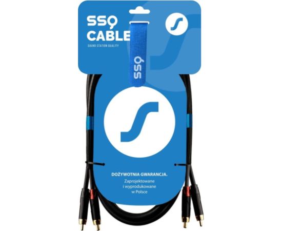 SSQ RCARCA2 SS-1432 Cable 2x RCA - 2x RCA 2 m Black Проводa
