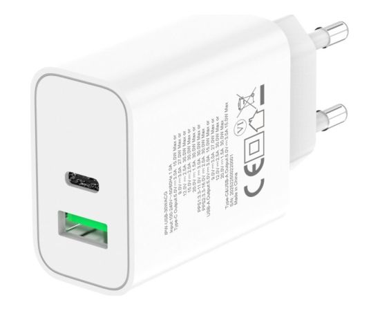 Techly IPW-USB-30WACG mobile device charger Universal White AC Fast charging Indoor Telefonu lādētāji 220v