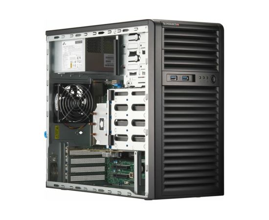 Supermicro SYS-531R-I PC/workstation barebone Mini-Tower Black Intel C262 Serveru komponentes