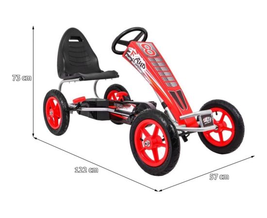 Ramiz Gokart Na Pedały Full Ahead AIR Czerwony Новости - Детские товары