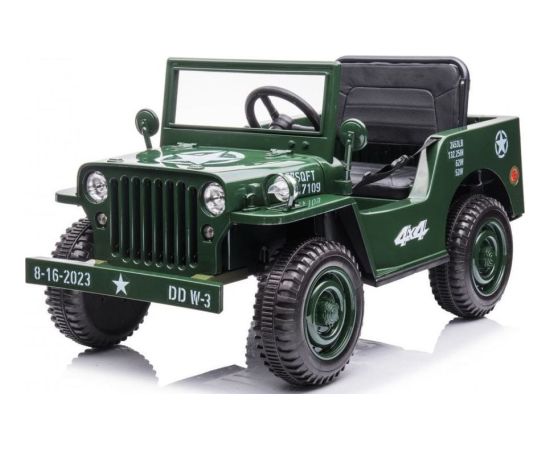 Ramiz Auto na akumulator Retro Wojskowy Zielony Jaunumi, Bērnu preces