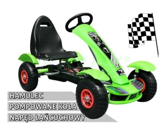 Joko Duży Gokart Pompowane Koła Zielony Jaunumi, Bērnu preces
