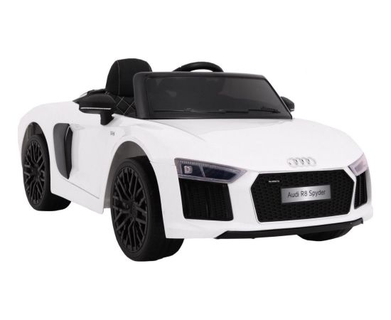 Pojazd na akumulator AUDI R8 Spyder RS EVA 2.4G Biały Jaunumi, Bērnu preces