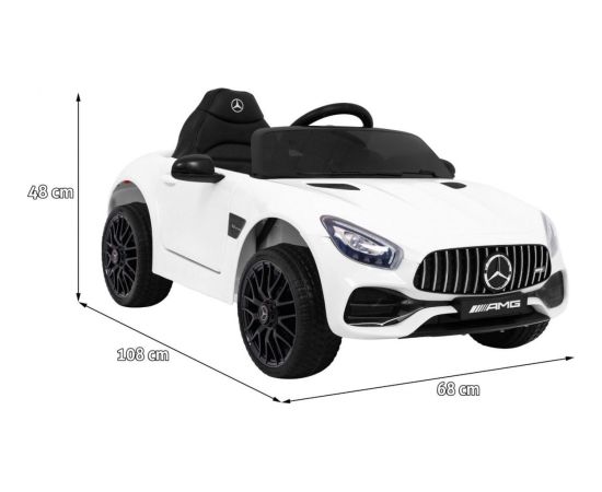 Ramiz Auto na akumulator Mercedes Benz GT Biały Jaunumi, Bērnu preces