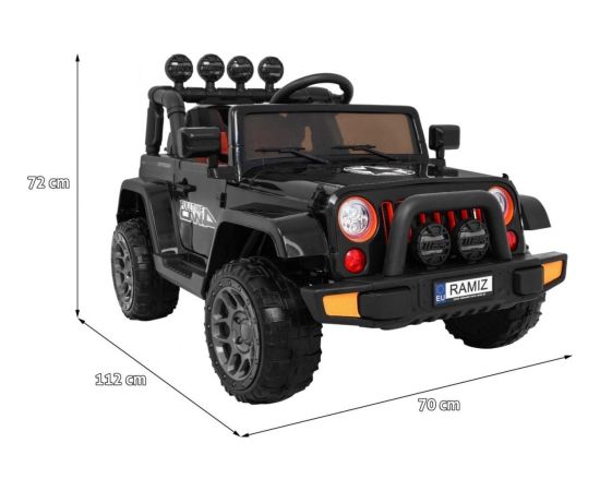 Pojazd Terenowy Full Time 4WD Czarny Jaunumi, Bērnu preces