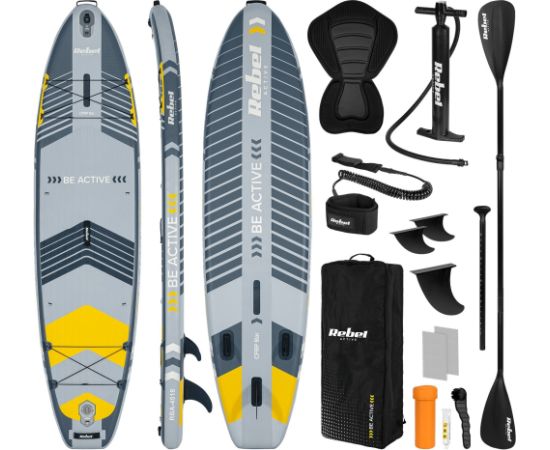 Deska SUP REBEL ACTIVE PRO RBA-4518 - szara Jaunumi - Sports