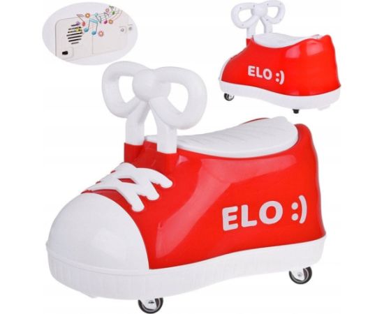 Jokomisiada Czerwony TRAMPEK Elo :) - JEŹDZIK but Super-obrotowy + muzyka SP0813 Новости - Детские товары