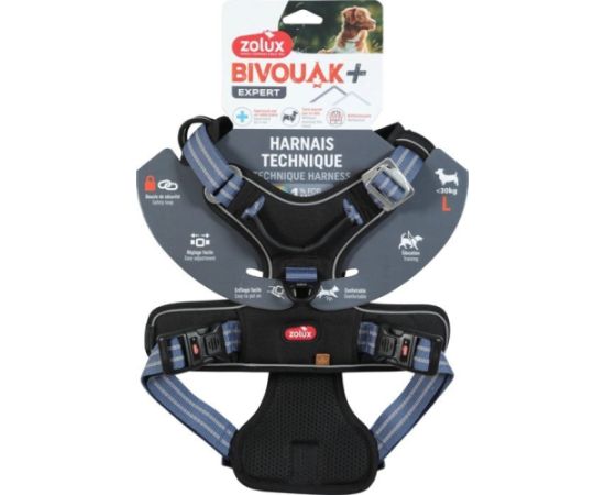 ZOLUX Szelki dla psa BIVOUAK L niebieskie Citas preces