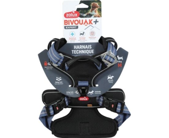 ZOLUX Szelki dla psa BIVOUAK M niebieskie Citas preces