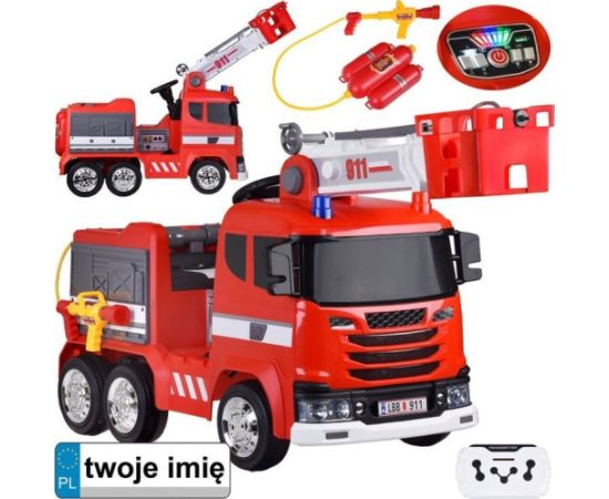 Jokomisiada Auto na akumulator straż pożarna wóz strażacki sikawka bujanie Новости - Детские товары
