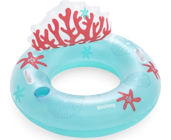 Bestway Koło do pływania z oparciem, Bestway, 107x113 cm, niebieski Велосипеды