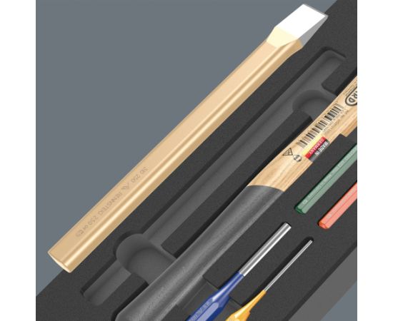 Wera 9782 foam insert hammer set 1, 6 pieces (black/gray, in foam insert for workshop trolley) Jaunumi -Dārzam