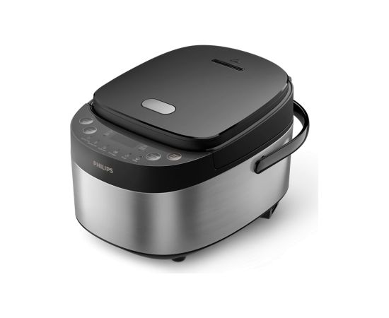 Philips Mini rice cooker HD3093/80 3000 series 600 W 0.85 L Number of programs 8 Black/Stainless Steel Крупная бытовая техника