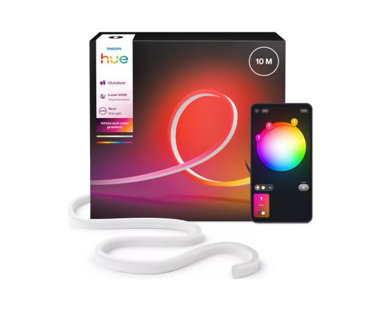 Philips Hue Neon Lightstrip for outdoor use, 10 m 30 W Bluetooth, Zigbee Dekoratīvais apgaismojums 