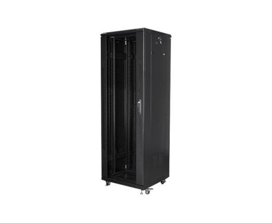 Lanberg Rack cabinet 19" free-standing 37U/600x600 (flat pack) FF01-6637-12B Black Serveri un to komponentes