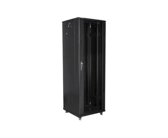 Lanberg Rack cabinet 19" free-standing 37U/600x600 (flat pack) FF01-6637-12B Black Serveri un to komponentes