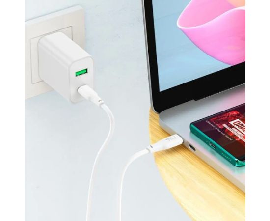 USB кабель Hoco X93 100W USB-C to USB-C 2.0m белый Дата USB-кабели