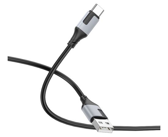 USB cable Borofone BX101 USB-A to USB-C 1.0m black Data USB kabeļi