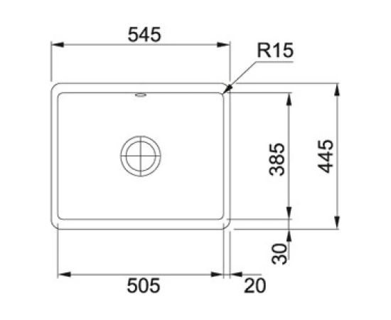 Franke KXK 110-51 3 1/2" Iebūvējama Bēša Keramikas Virtuves Izlietne Кухонные раковины