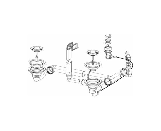 Franke WK 2B TCK CLI automātisks notekas komplekts Jaunumi Sadz. tehnika