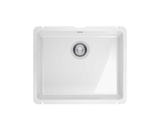 Franke Kubus KXK 110-71 3 1/2" Iebūvējama Balta Keramikas Virtuves Izlietne Virtuves izlietnes